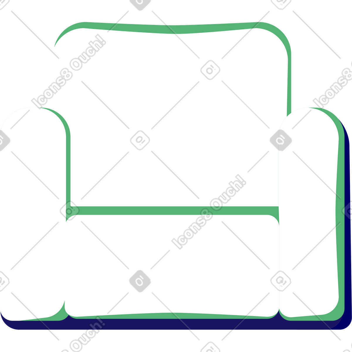Ilustración Silla fácil en estilo Lounge a descargar en PNG y SVG