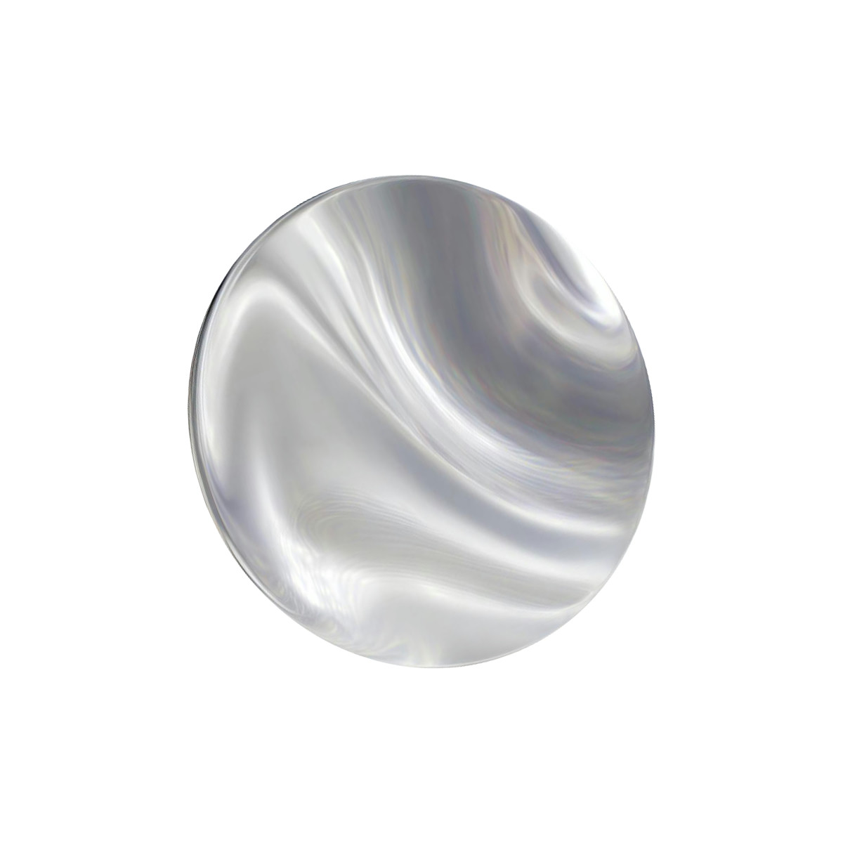 Chromscheibenform, metallisches wellendesign, ki-kunstelement, futuristisches bewegungssymbol, digitales objekt-Illustration im Metallic-Stil als Download in PNG, SVG