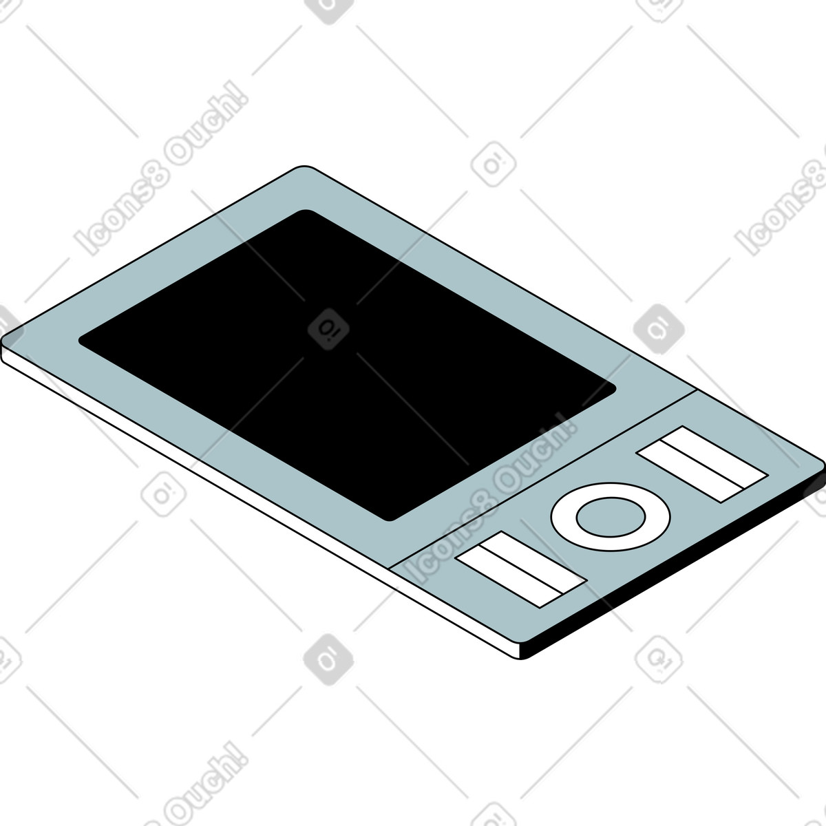 Illustration Tablette graphique dans le style Isometric à télécharger aux formats PNG, SVG