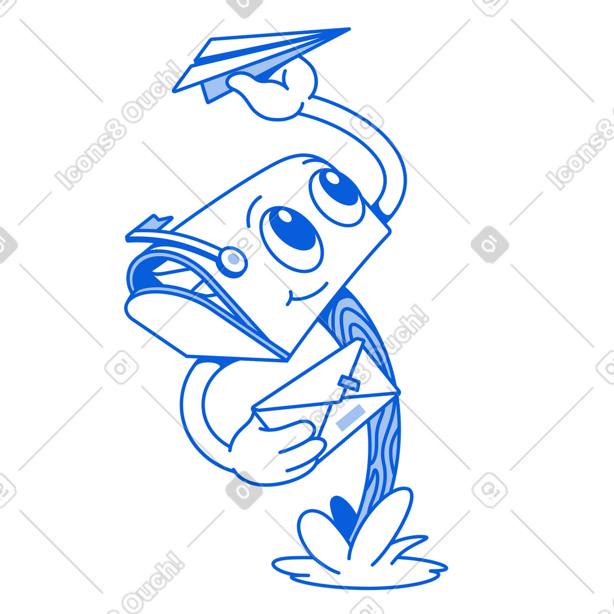Ilustração de Caixa de correio envia e-mail em PNG e SVG