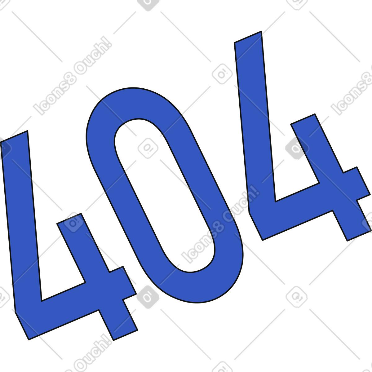 Techny スタイルの 404番 のイラストをPNG、SVG形式でダウンロード