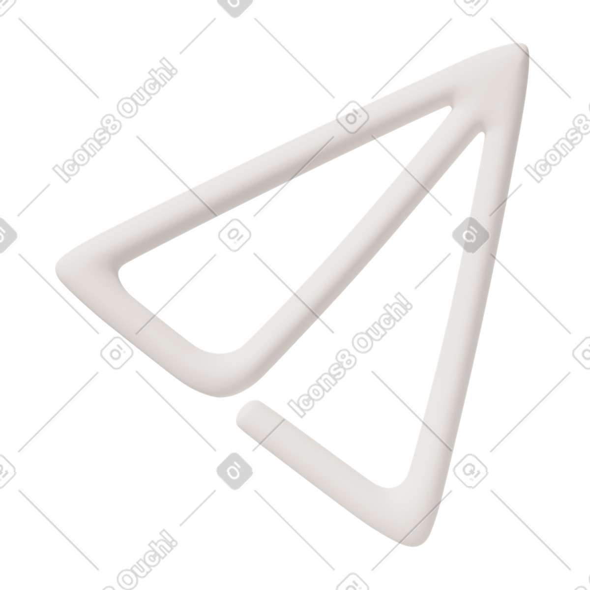 Ilustração de Lines paper airplane em no estilo 3D Casual life para baixar em PNG, SVG