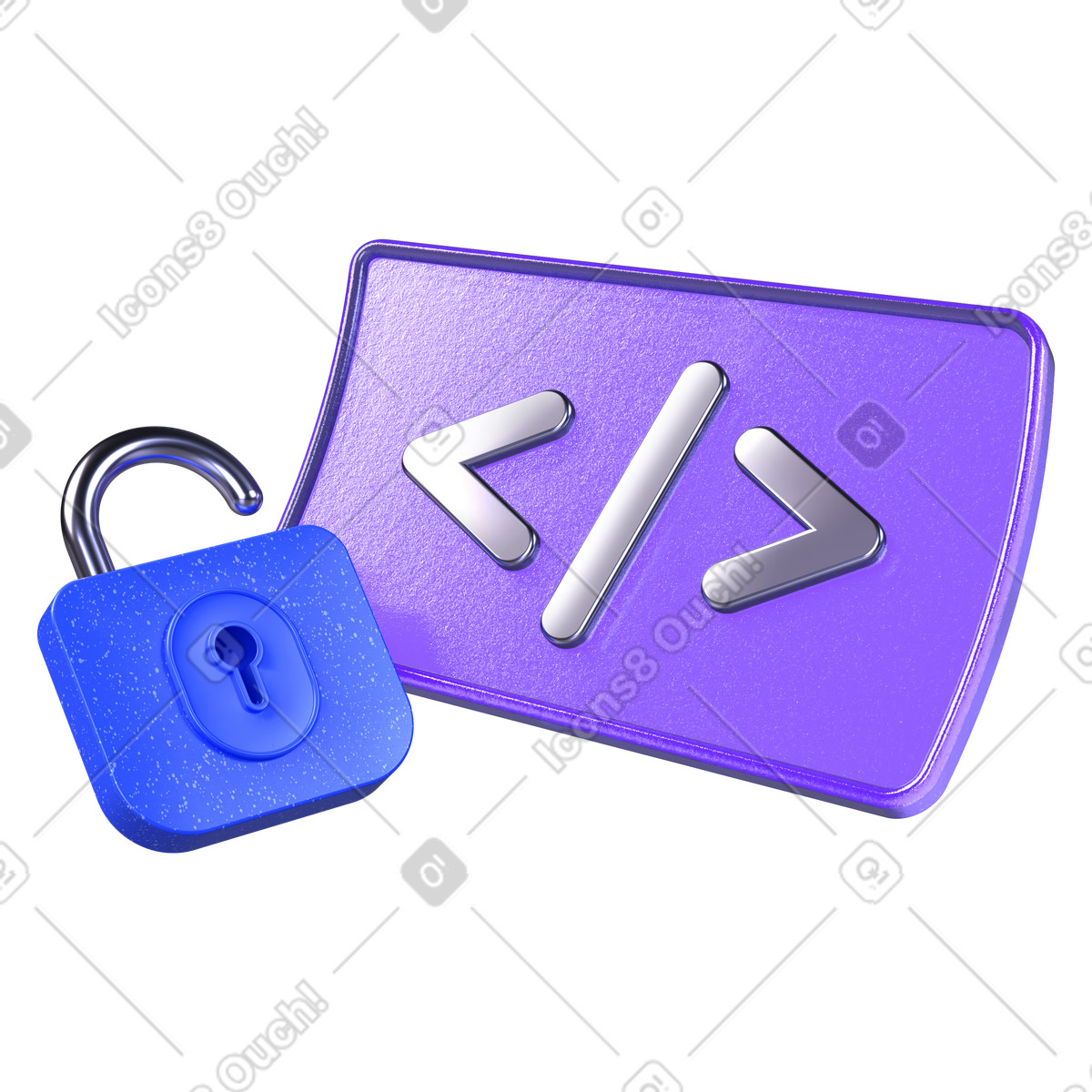 Coding and open source illustration in PNG, SVG