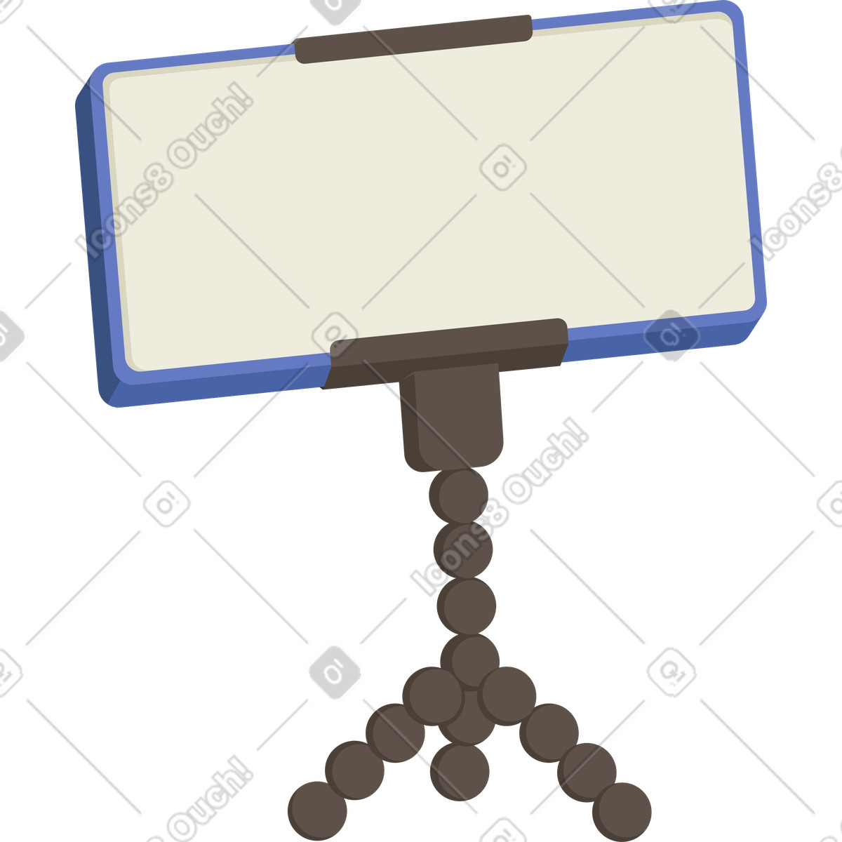Telefono su treppiede illustrazione in stile Social scarica in PNG, SVG