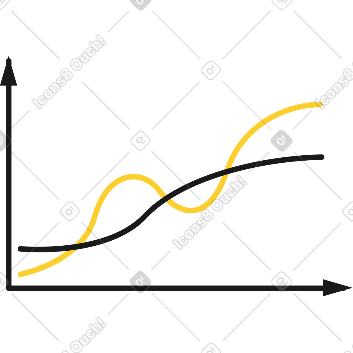 Chart illustration in PNG, SVG