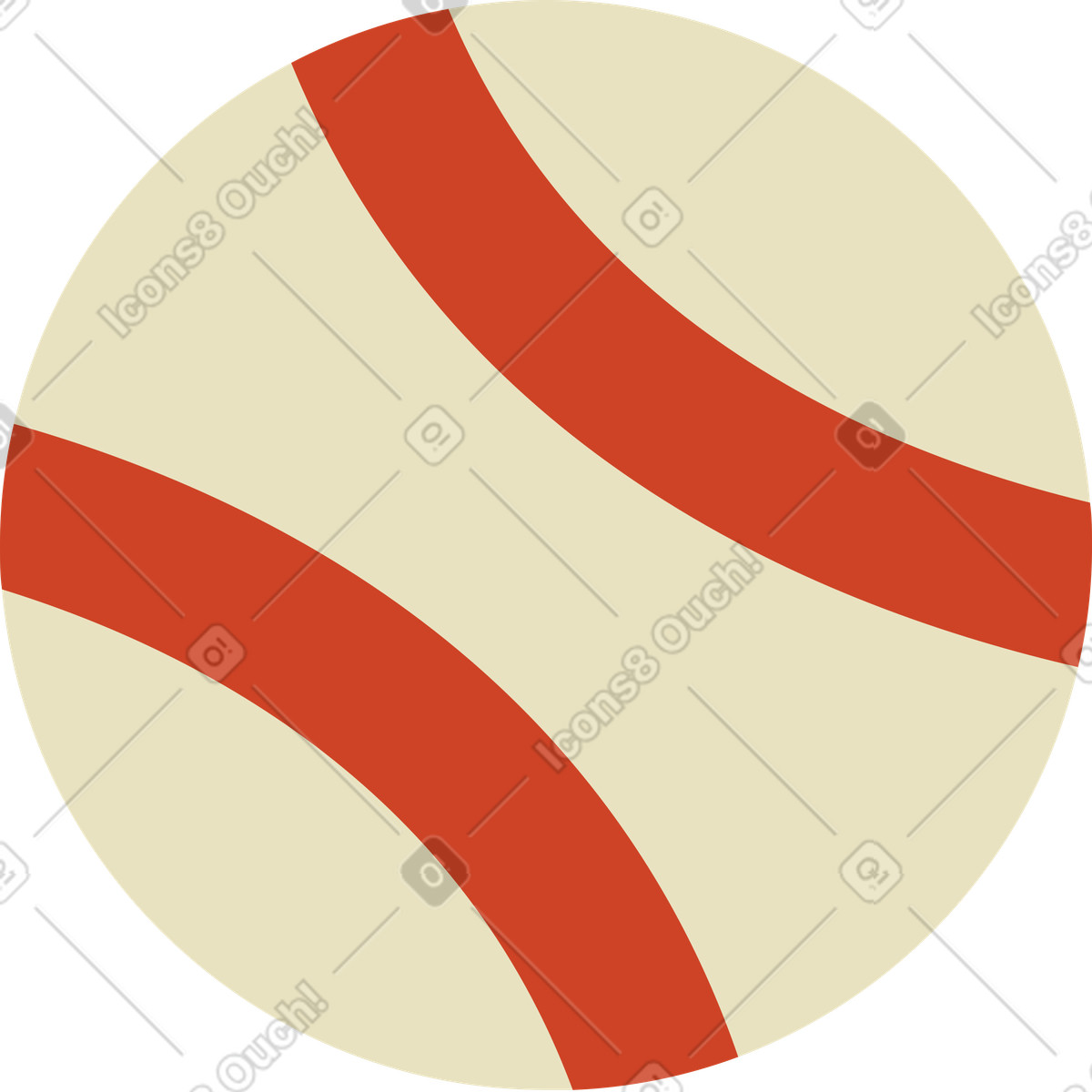 Ilustração de Baseball ball em no estilo Arabica para baixar em PNG, SVG