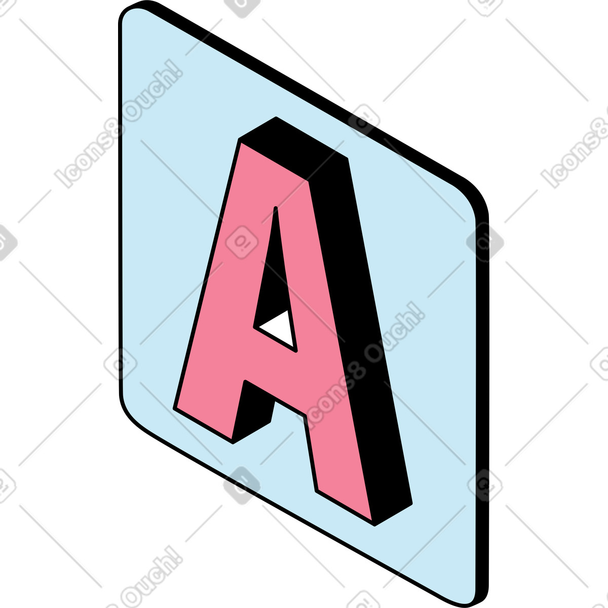 Einen text beschriften-Illustration im Project-Stil als Download in PNG, SVG