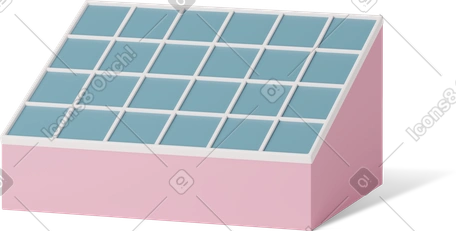 エコロジー Casual life スタイルの 3D solar panel のイラストをPNG、SVG形式でダウンロード