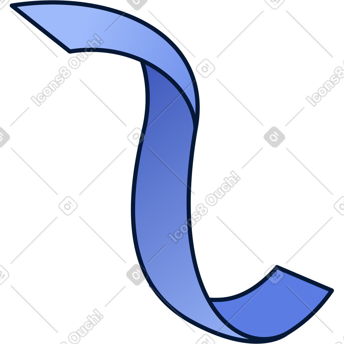 Small ribbon illustration in Neat style download in PNG, SVG