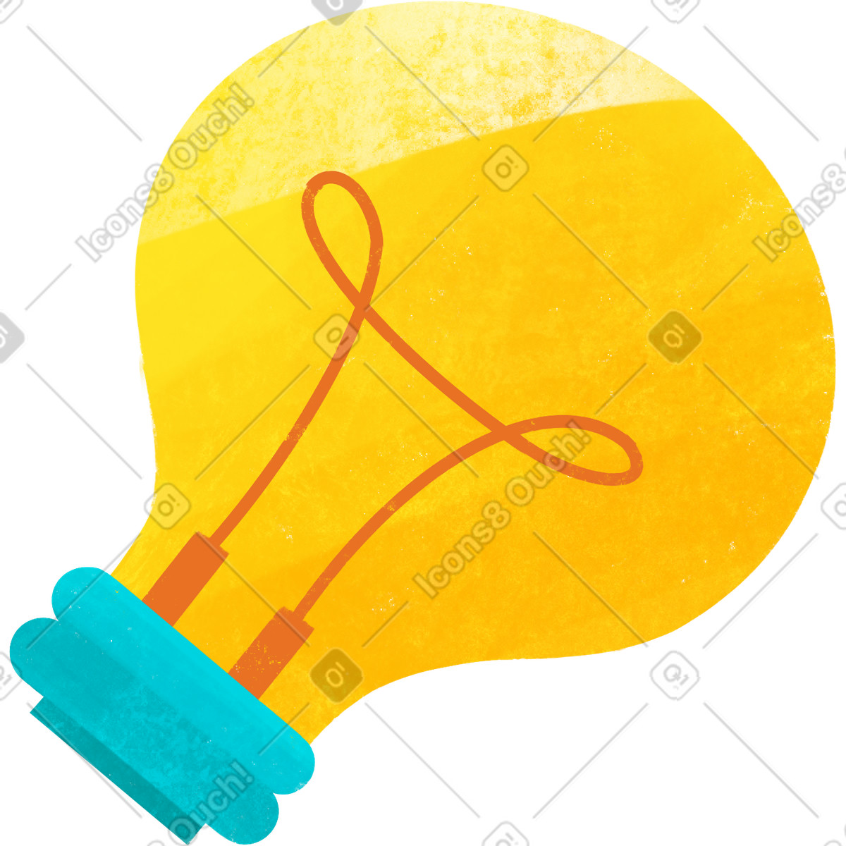 Ilustração de Lâmpada elétrica em no estilo Bonbon para baixar em PNG, SVG