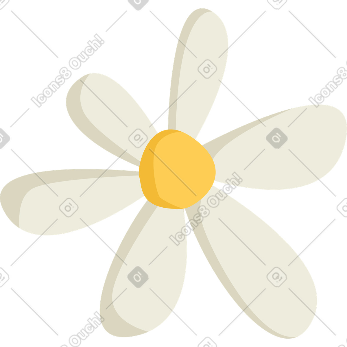 Ilustración Margarita en estilo Social a descargar en PNG y SVG