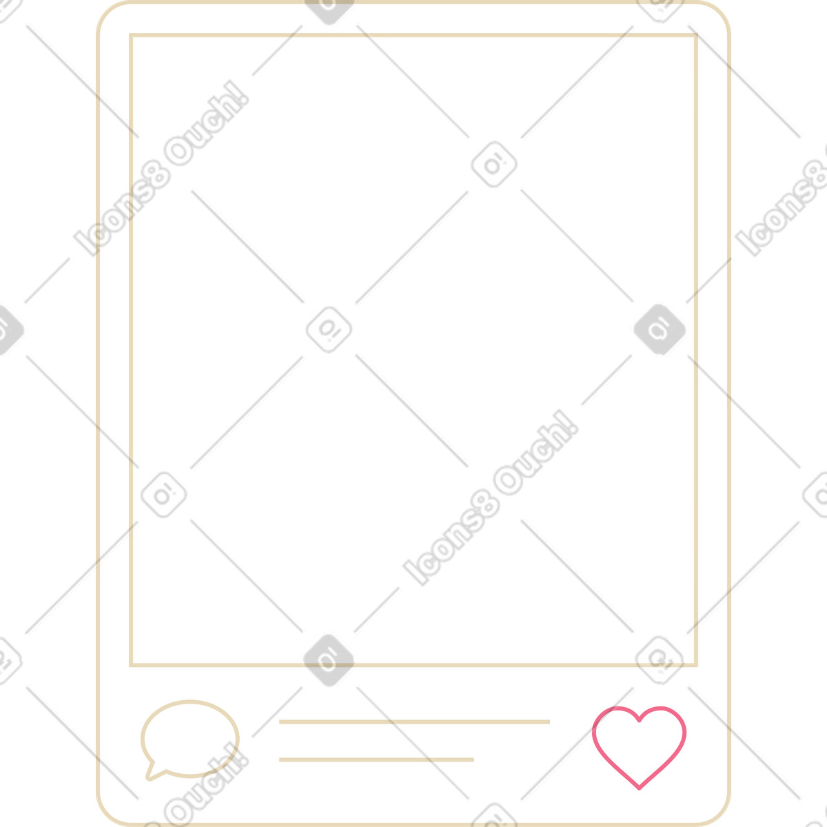 下载 Juicy 风格的 社交媒体框架 插画，支持 PNG、SVG 格式