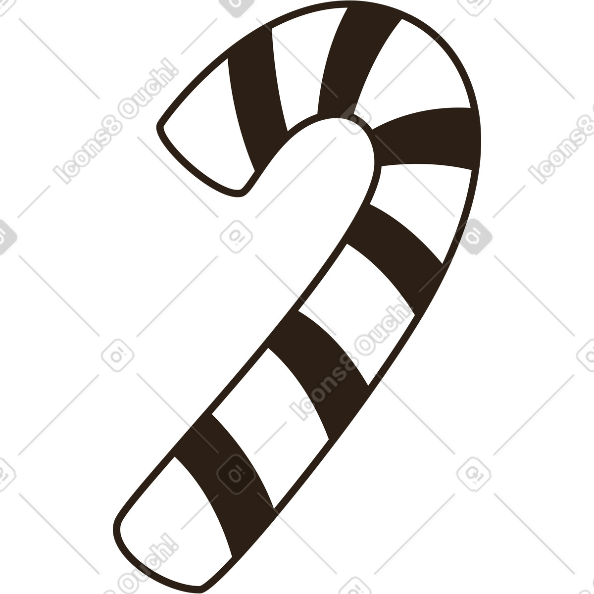 下载 Plain 风格的 圣诞糖果 插画，支持 PNG、SVG 格式
