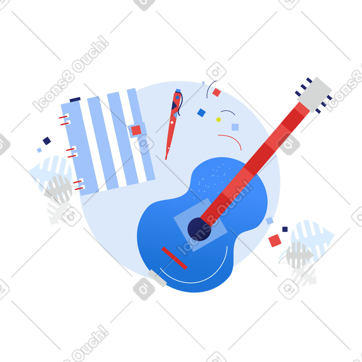 Compositore di canzoni illustrazione in stile Clip scarica in PNG, SVG