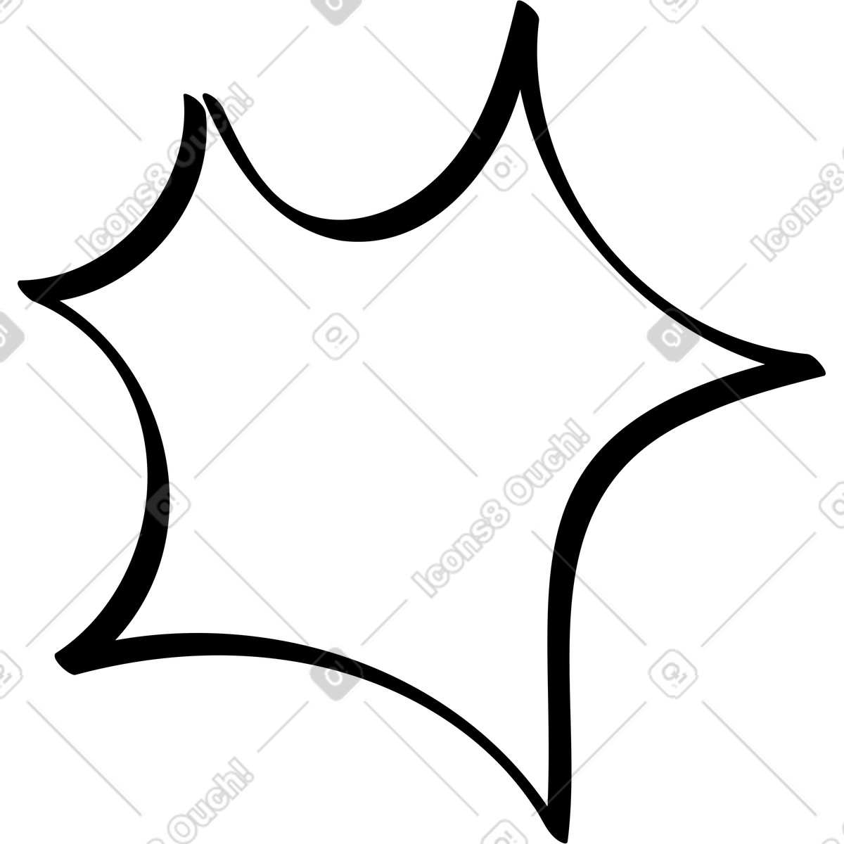 Schwarzes element-Illustration im Twirl-Stil als Download in PNG, SVG