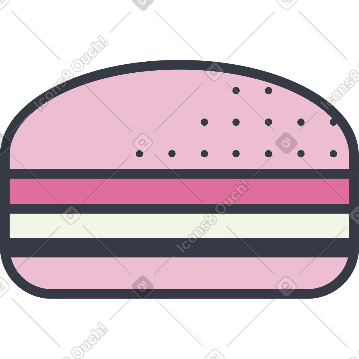Illustration Macaron dans le style Abstract à télécharger aux formats PNG, SVG