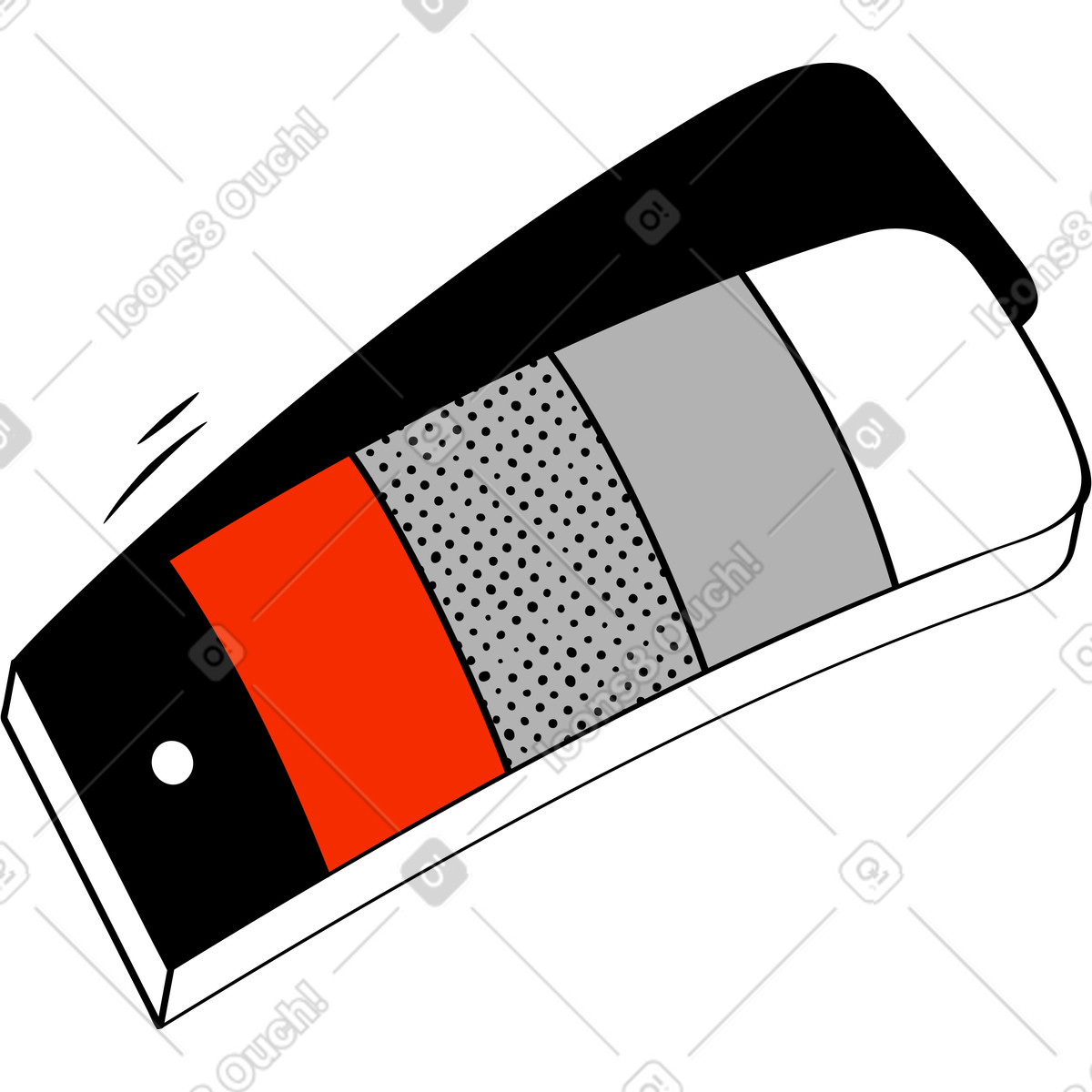 Campioni di colore illustrazione in stile Looney scarica in PNG, SVG