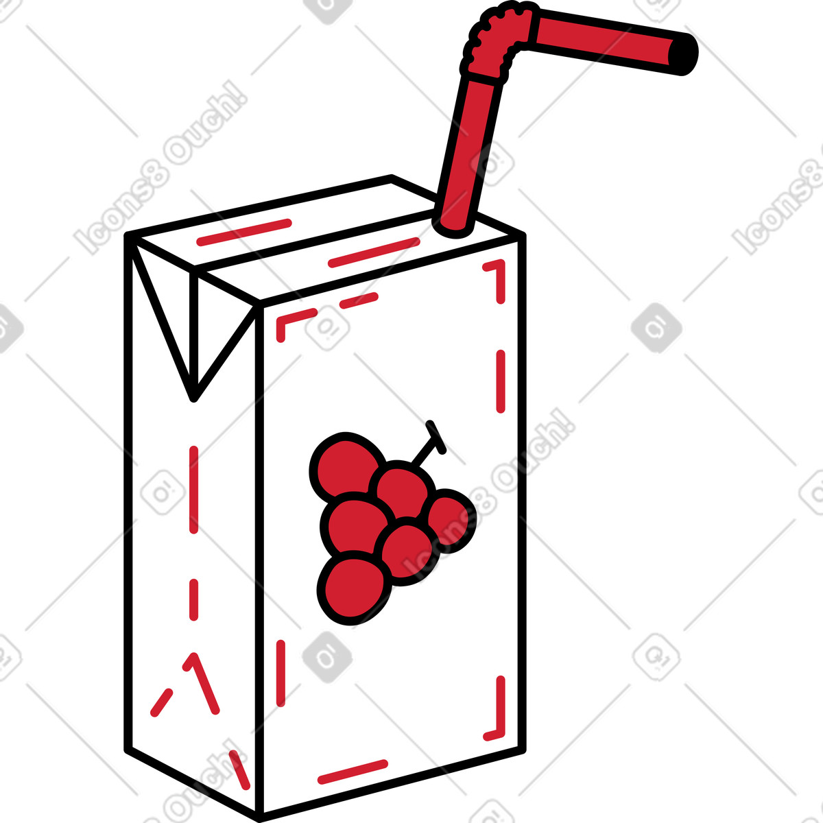 Ruby スタイルの ジュースボックス のイラストをPNG、SVG形式でダウンロード