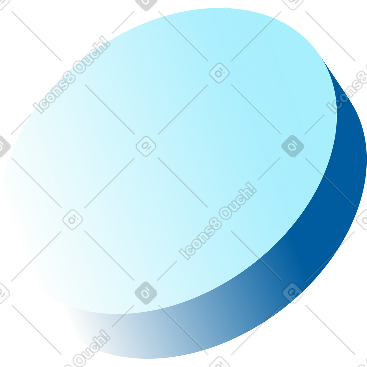 Ilustración Circulo en estilo Icy a descargar en PNG y SVG
