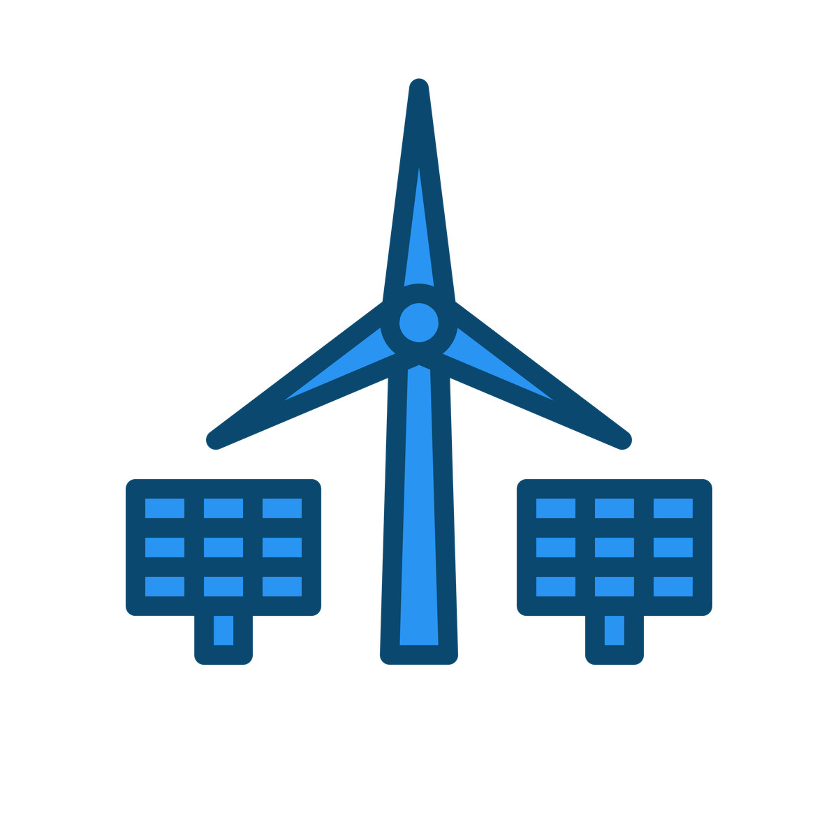 Illustration Sources d'énergie alternatives dans le style Delesign à télécharger aux formats PNG, SVG