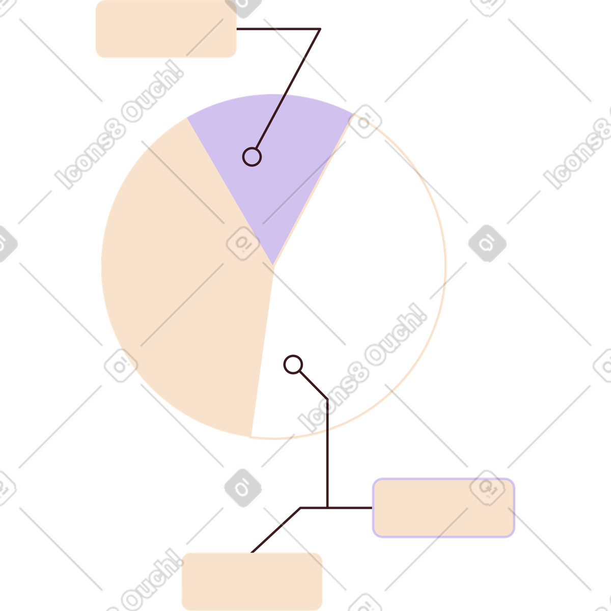 Diagram with callouts illustration in Folks style download in PNG, SVG