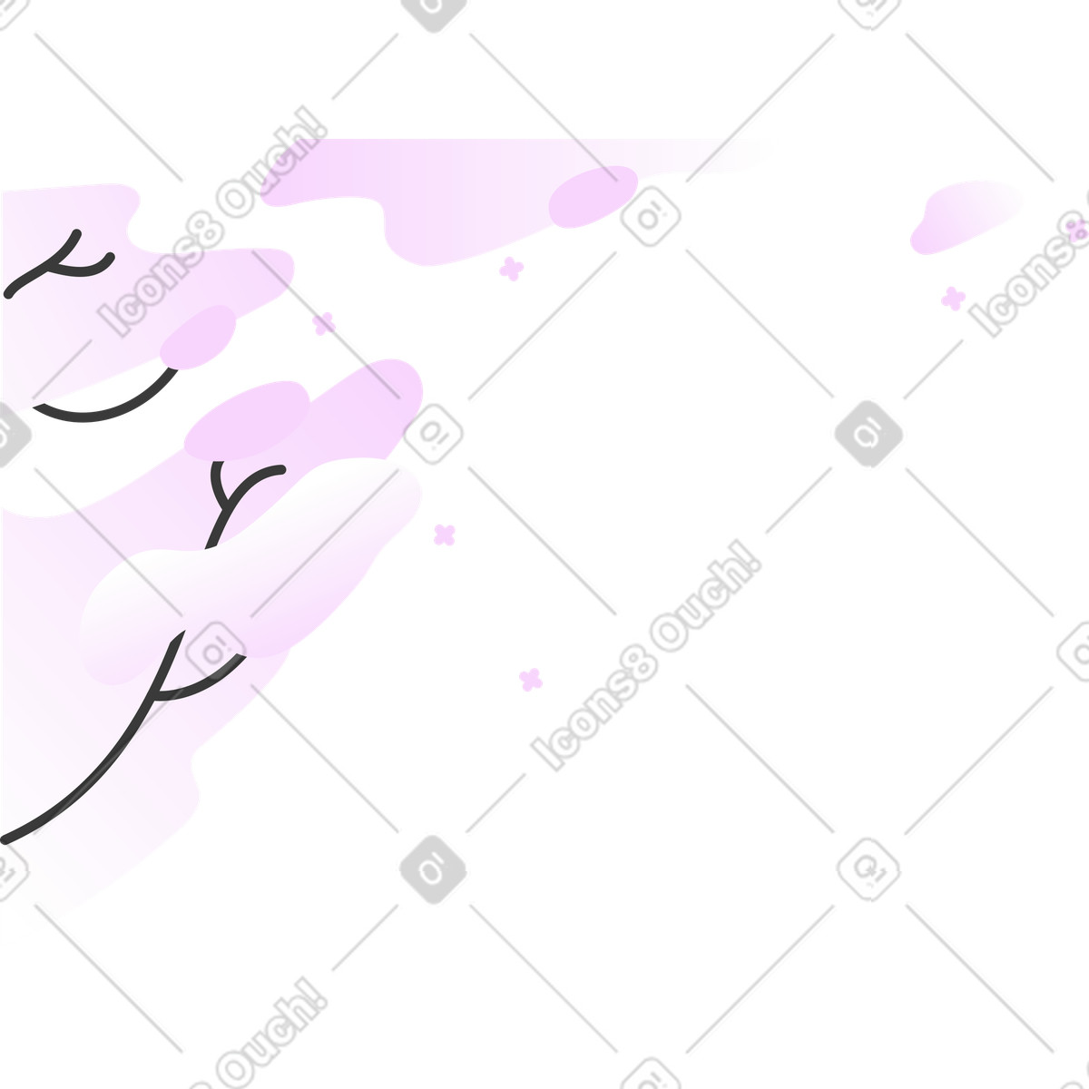 Ilustración Fondo de primavera sakura en estilo Marginalia a descargar en PNG y SVG