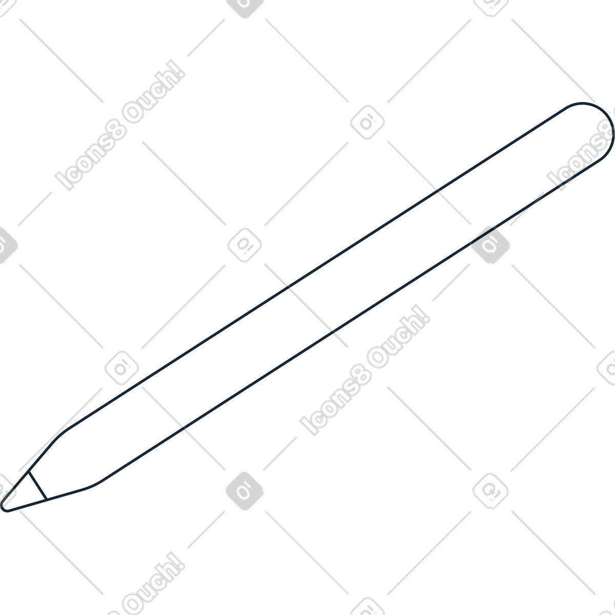 Indigo スタイルの 白いペン のイラストをPNG、SVG形式でダウンロード