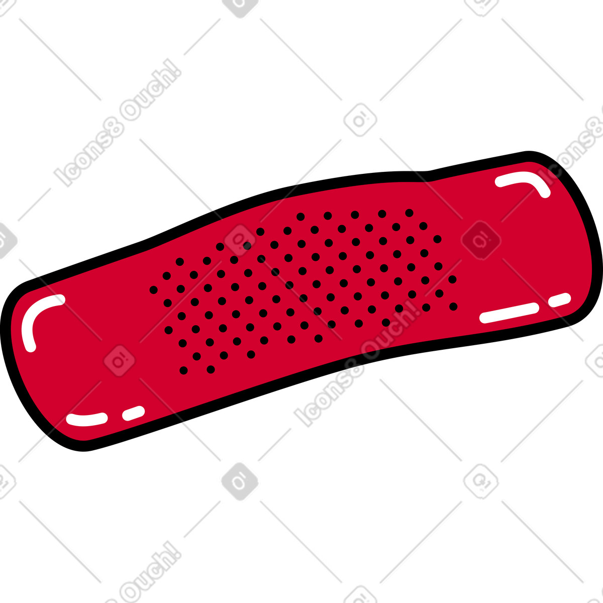 Band-aid illustration in Ruby style download in PNG, SVG