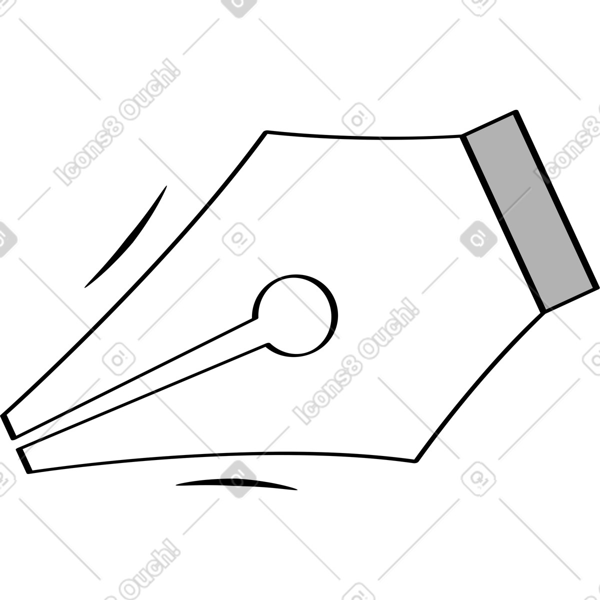 Stiftwerkzeug-Illustration im Looney-Stil als Download in PNG, SVG