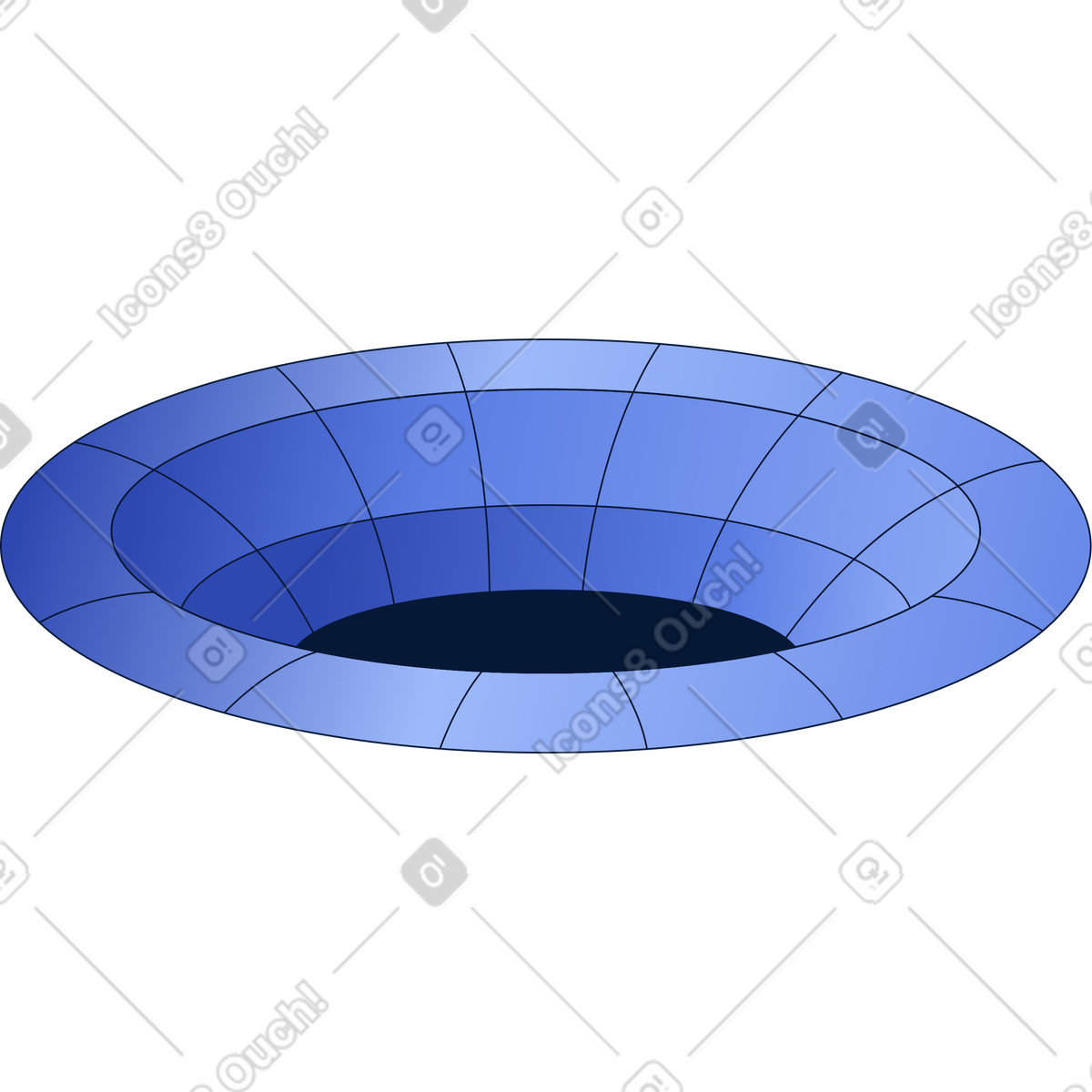Interdimensional portal illustration in Neat style download in PNG, SVG