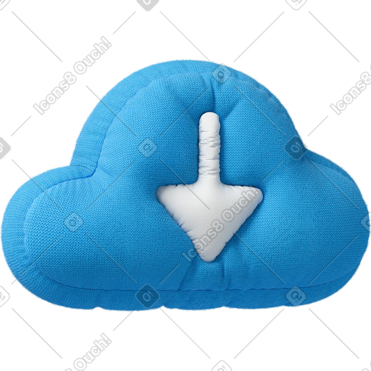 Illustration Download cloud storage dans le style Experimental à télécharger aux formats PNG, SVG