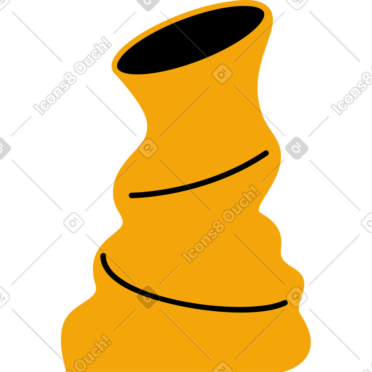 Hausgemachter tontopf-Illustration im Jelly-Stil als Download in PNG, SVG