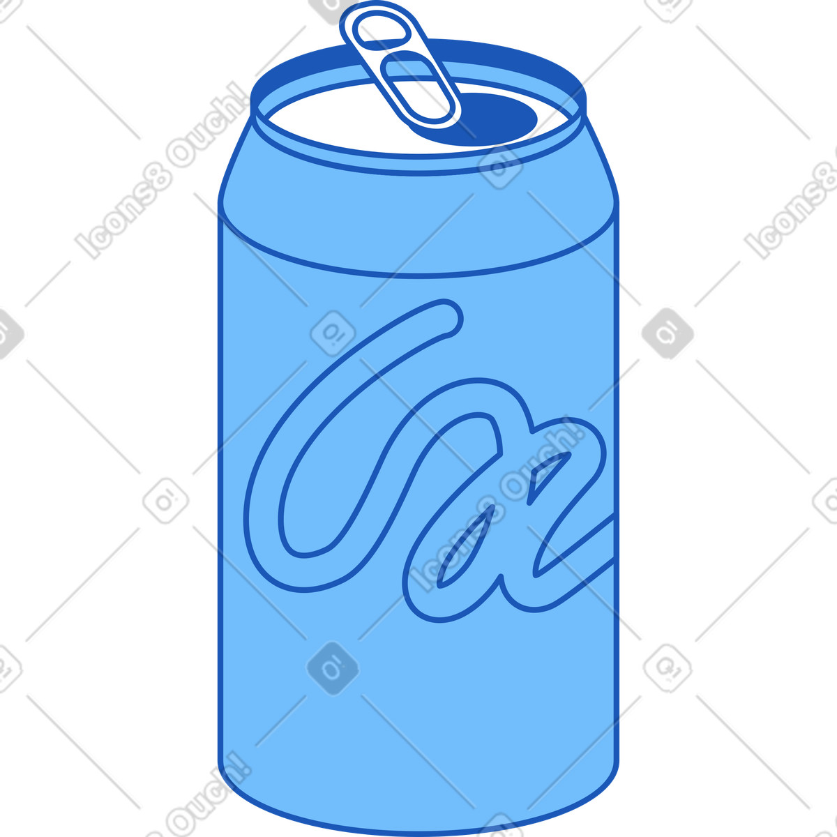 Coca cola illustrazione in stile Storyline scarica in PNG, SVG