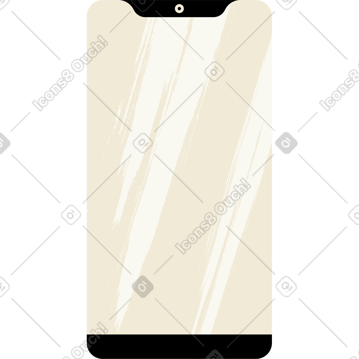 Handy-Illustration im Juicy-Stil als Download in PNG, SVG