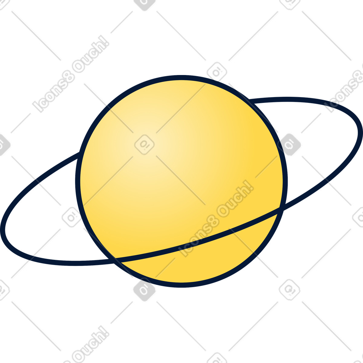 Illustration Icône de jupiter dans le style Neat à télécharger aux formats PNG, SVG