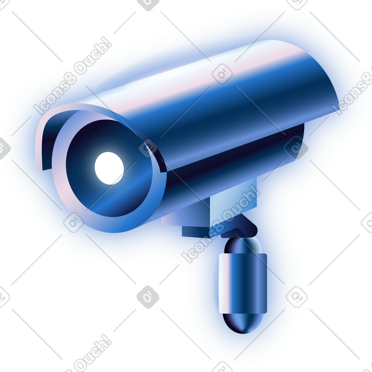 Illustration Security camera dans le style Dimension à télécharger aux formats PNG, SVG