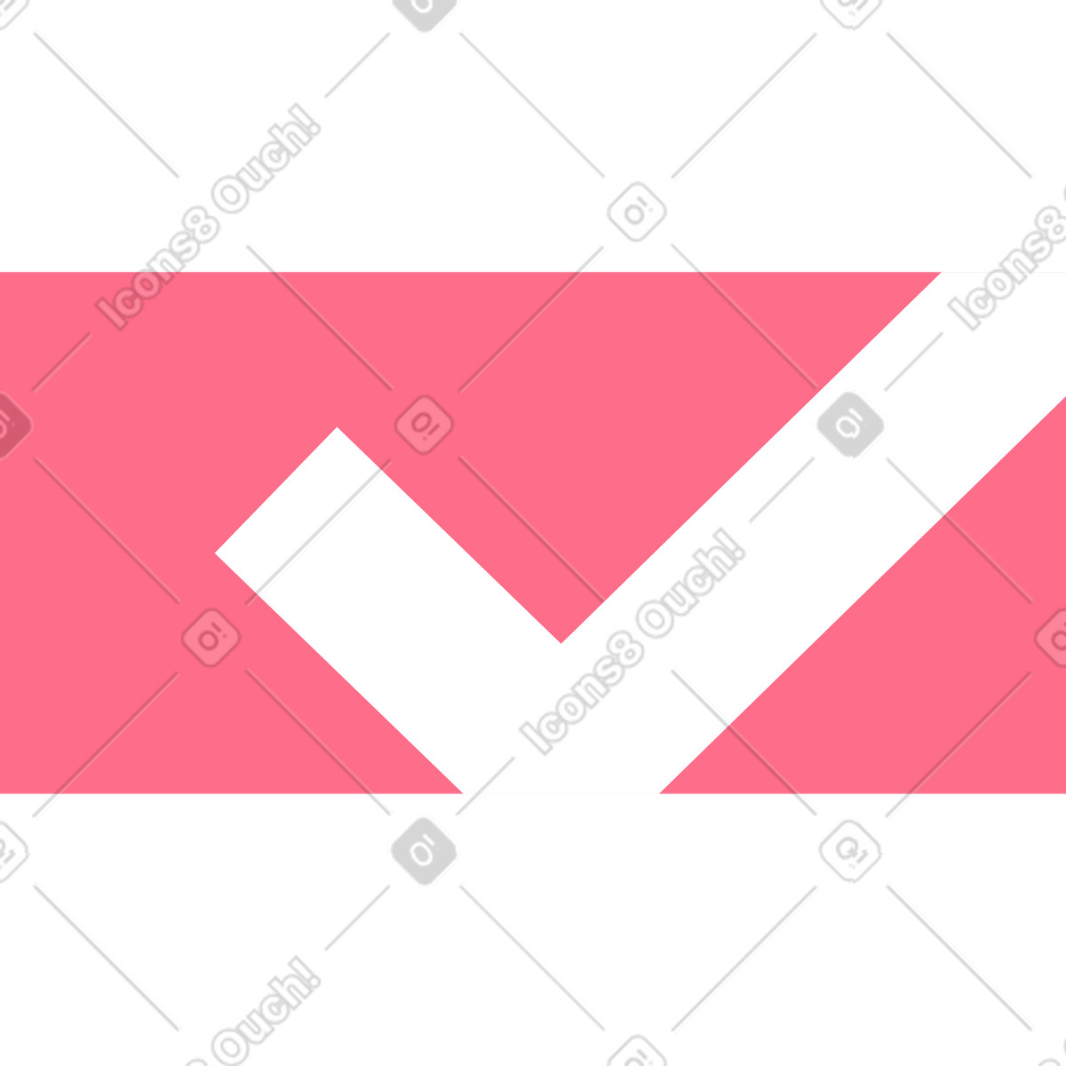 下载 Bright 风格的 矩形中的复选标记 插画，支持 PNG、SVG 格式