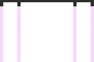 Black and pink small table PNG, SVG