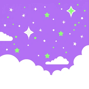 Clouds illuminated by a myriad of stars in a clear night sky
