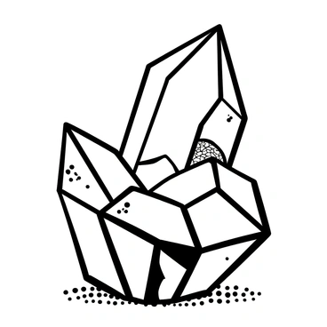 A large crystal with sharp facets, each facet reflecting distinct elements of the limbic system. One facet shows a representation of the amygdala, depicted as a small, rounded structure. Another facet illustrates the hippocampus, represented as a curved shape with detailed texture. The third facet represents the thalamus, depicted as a symmetrical, somewhat oval structure. The crystal is placed on a textured surface that enhances its intricate details, with shadows cast by the facets highlighting the geometric shape.
