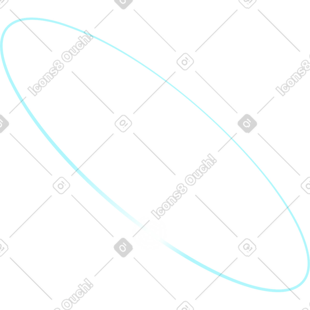 Luminous ellipse illustration in Quantum style download in PNG, SVG
