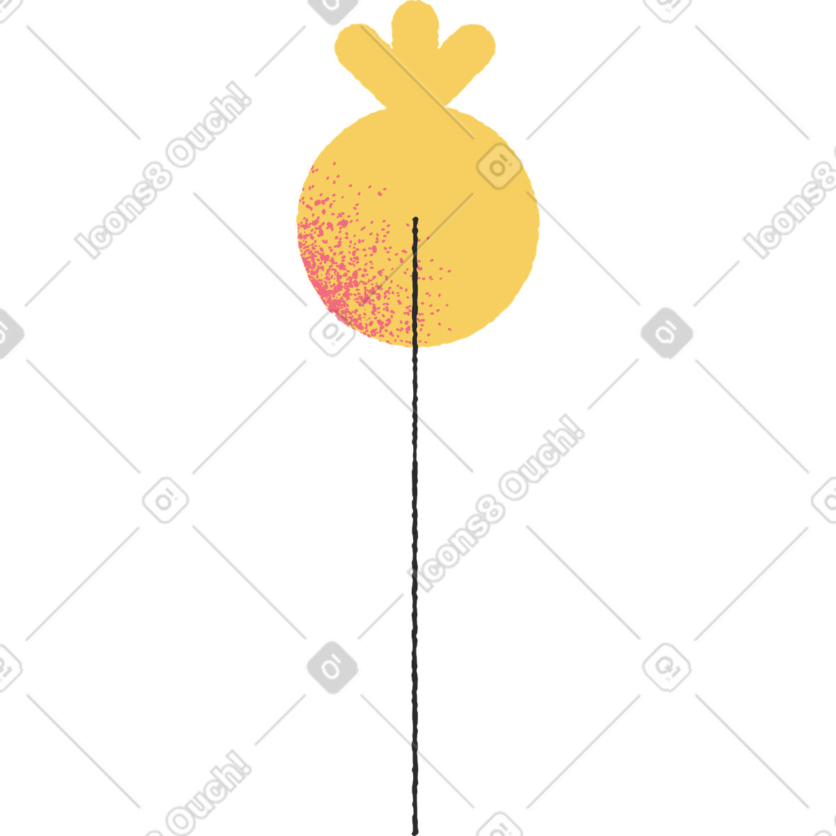 Illustration Fleur dans le style Pablo à télécharger aux formats PNG, SVG