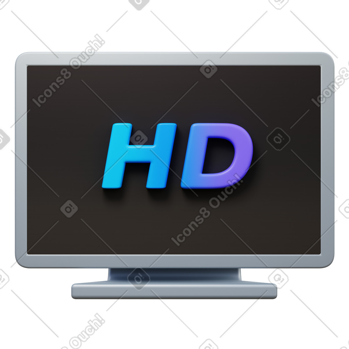 Иллюстрация Hdtv в PNG и SVG