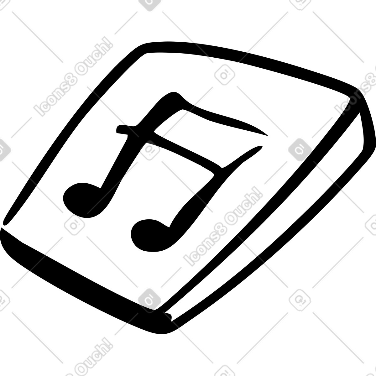 Illustration Bouton de croches dans le style Line à télécharger aux formats PNG, SVG