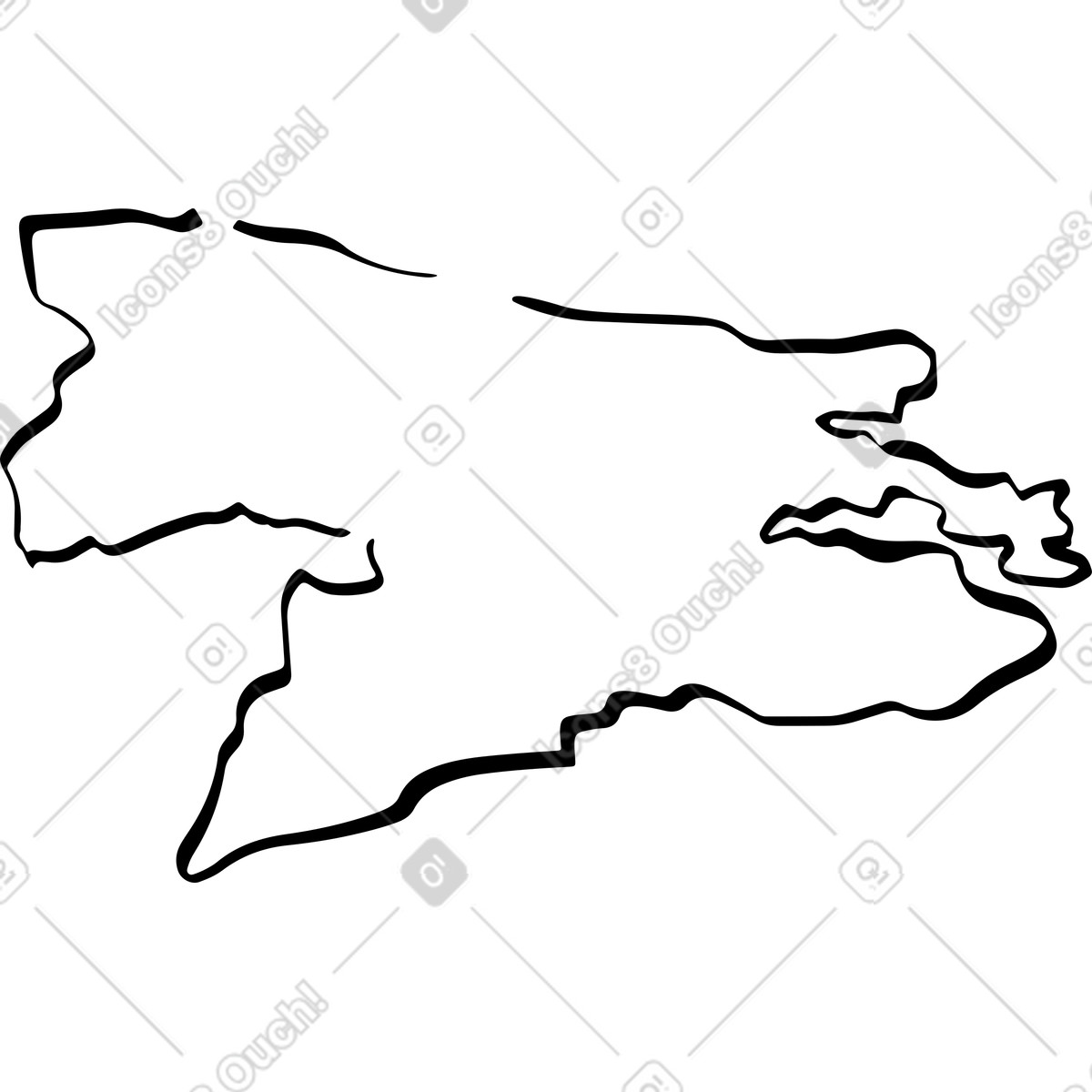 下载 Line 风格的 地球大陆 插画，支持 PNG、SVG 格式