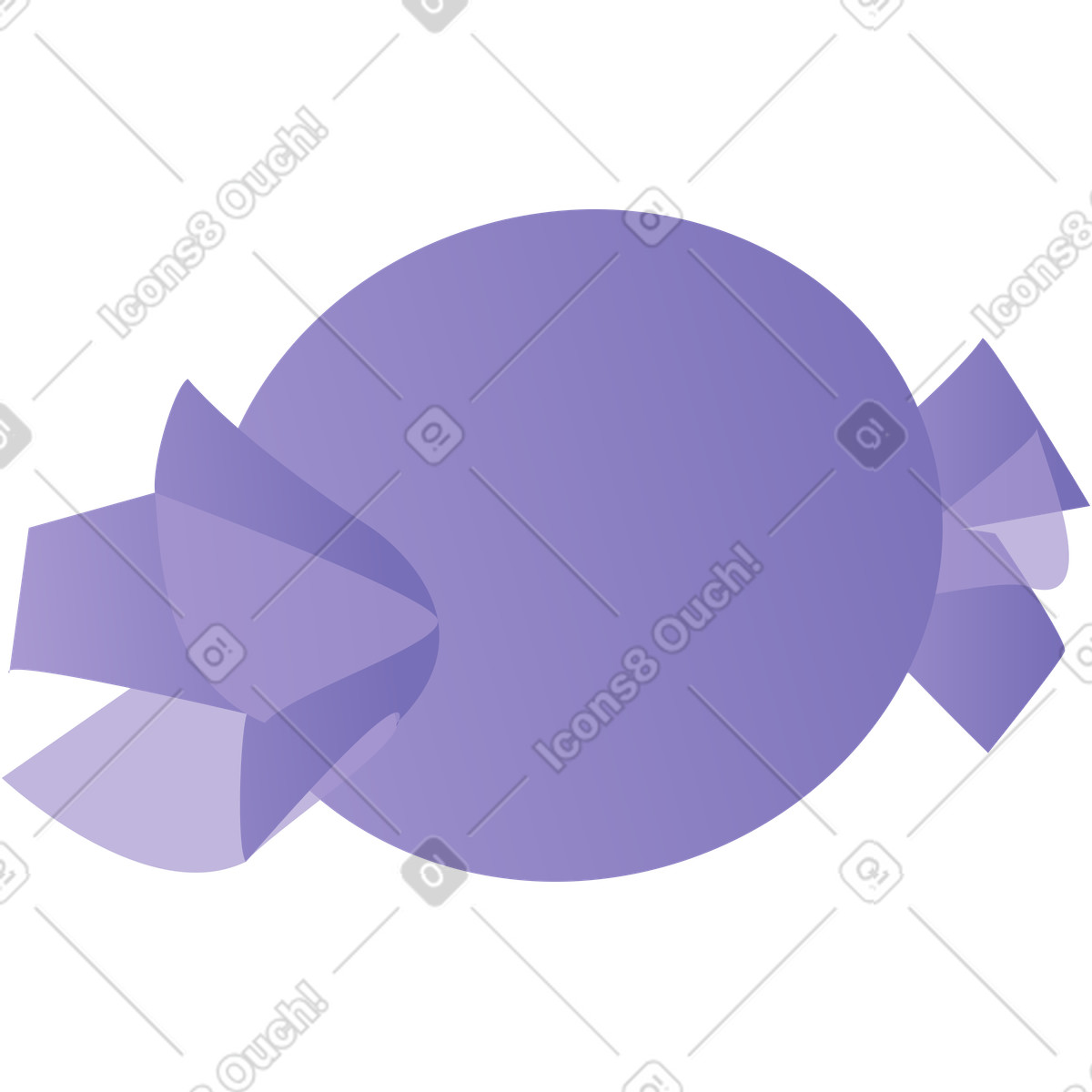 Süßigkeiten-Illustration im Coworking-Stil als Download in PNG, SVG