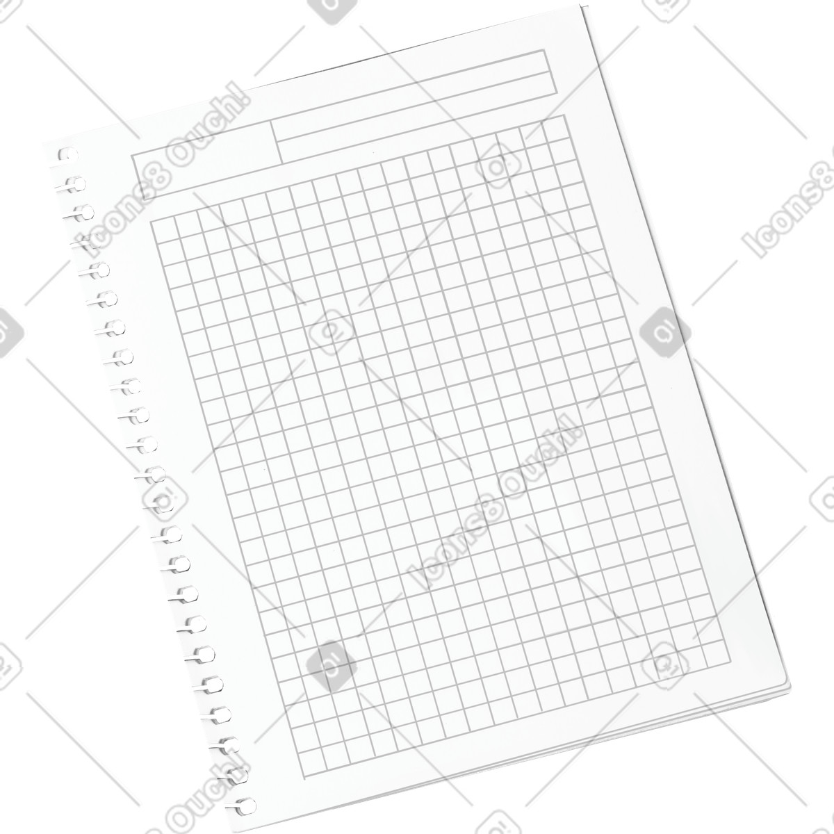 Notebook sheets illustration in PNG, SVG