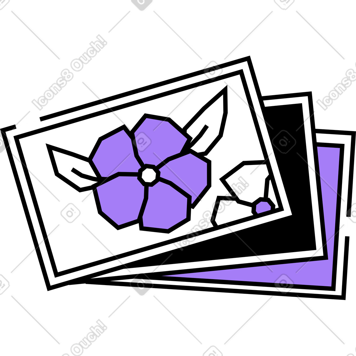 Ilustração de Pilha fotos em no estilo Amethyst para baixar em PNG, SVG