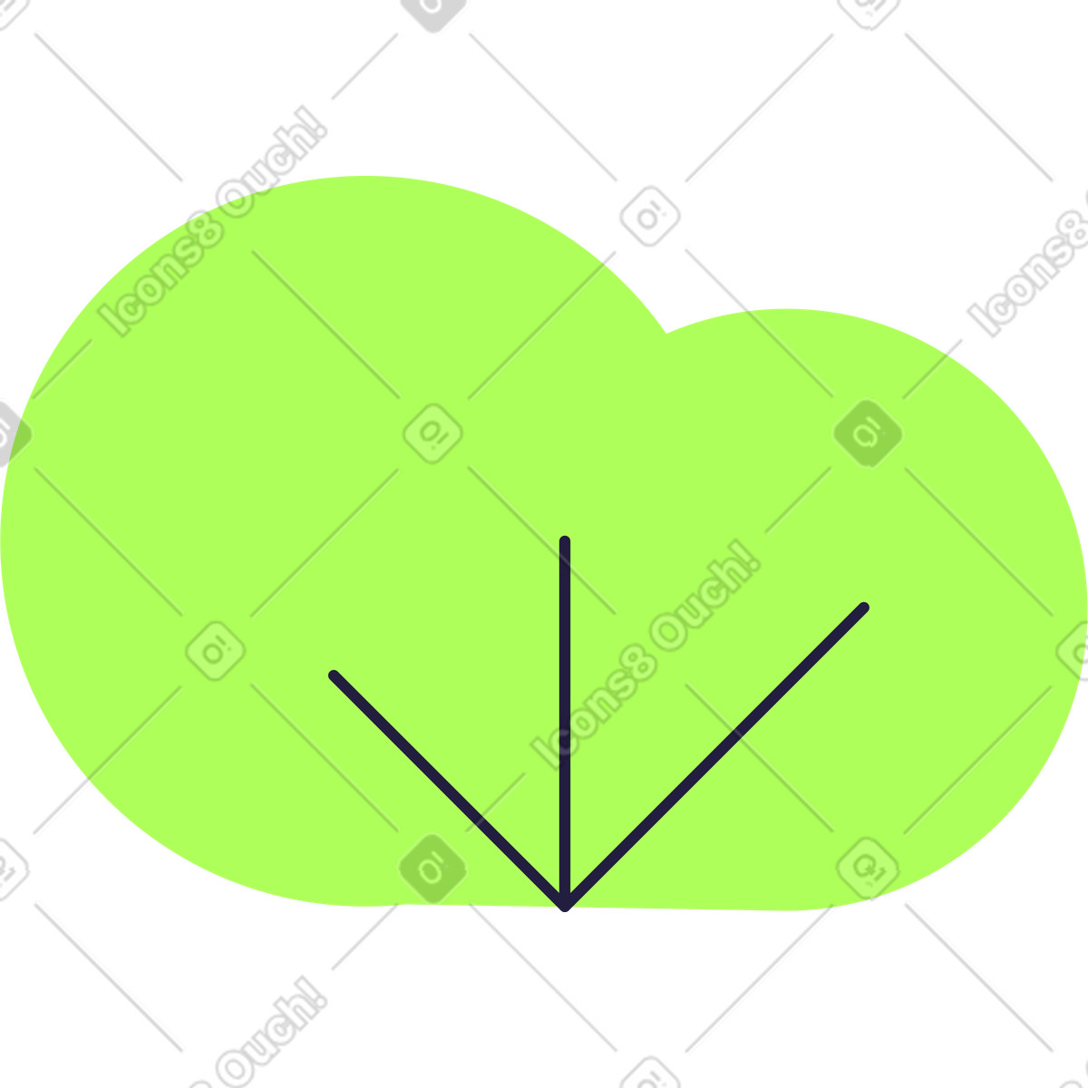 Illustration Buisson dans le style Mellow à télécharger aux formats PNG, SVG