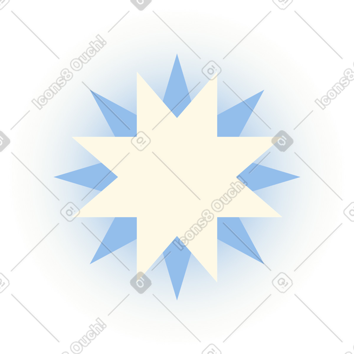 Nordstern-Illustration im Beam-Stil als Download in PNG, SVG